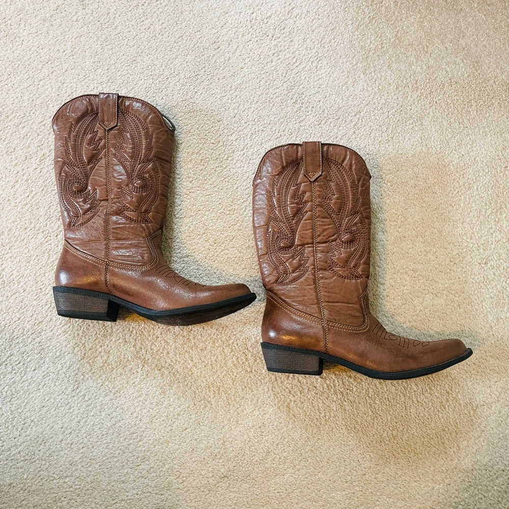 Coconuts by Matisse Tan Heeled Boots